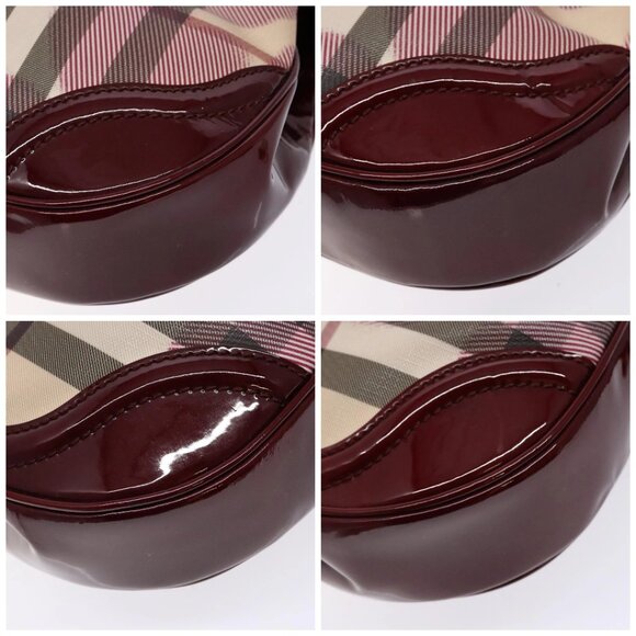 BURBERRY Nova Check Shoulder Bag PVC Beige Auth 140319 - Picture 14 of 16